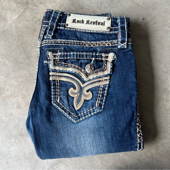 Long Rock Revival Jeans - Picture 5 of 9